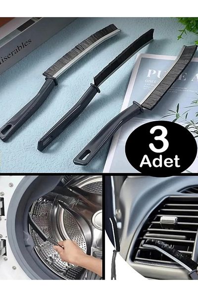 CHANCE GİFT 3 PCS Multi-Purpose Fine Cleaning Brush Between Joints Bathroom Kitchen Sink Vehicle Detail Cleaning Brush