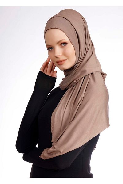 Ecardin Dark Mink Lycra Πρακτικό Άνετο Σάλι - St 277