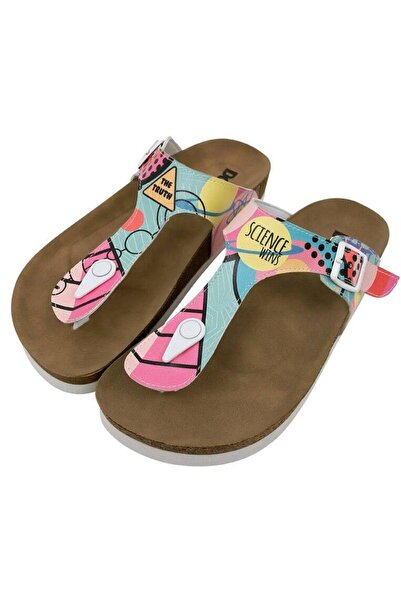 Dogo Women's Vegan Leather Multicolored Slippers - Science Wins Design