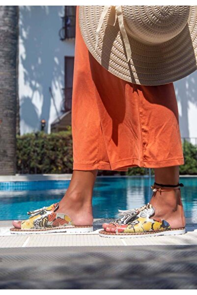 Dogo Women's Vegan Leather Multicolored Slippers - Grace Comes In Many Colors Design