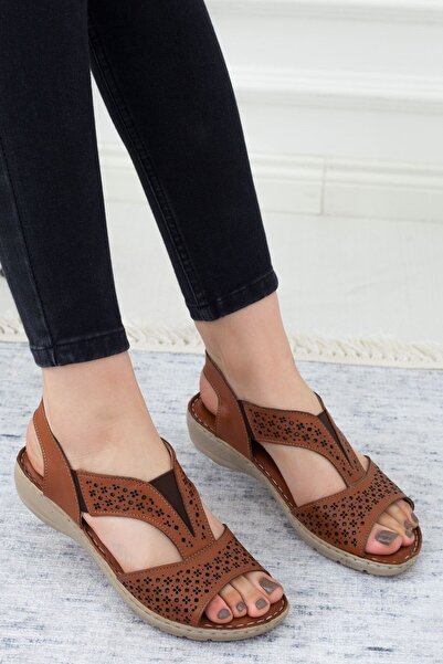 Adım Adım Жіночі ортопедичні сандалі з натуральної шкіри Taba