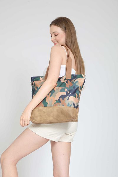 Street Bag Ethnic Bohemian Leather γυναικεία τσάντα ώμου και χεριού - με μοτίβο παραλλαγής, για casual και παραλία