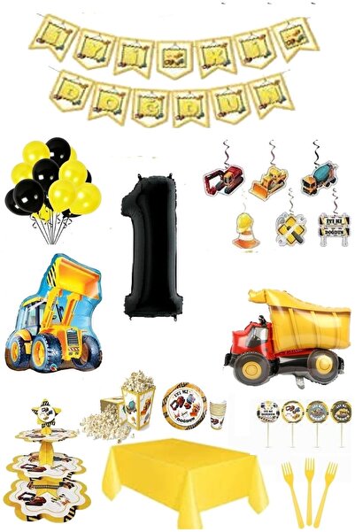 DÜVENCİ TİCARET Set de aniversare gata - Tematică de construcție