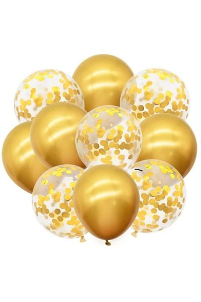 DÜVENCİ TİCARET Set of 10 Confetti Balloons