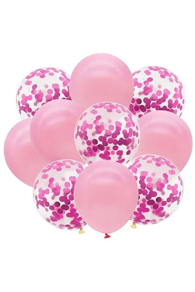 DÜVENCİ TİCARET Set of 10 Confetti Balloons