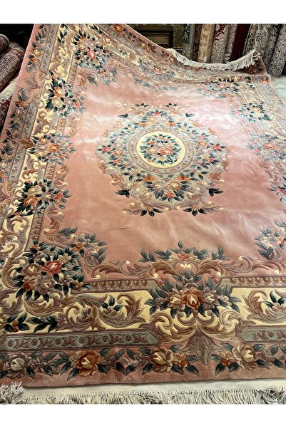 RD RAMAZAN DAĞ EL HALI SANATI El Dokuma Kabartmalı Çin Halısı 3.70x2.75