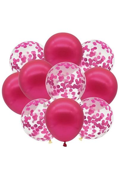 DÜVENCİ TİCARET Set of 10 Confetti Balloons