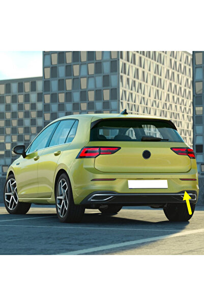 Bisra VW Golf 8 2020-2023 Arka Tampon Çeki Çekme Demiri Kapağı 5H6807441