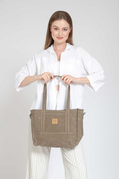 Street Bag Geantă de umăr impermeabilă din pânză vintage cu curea suplimentară