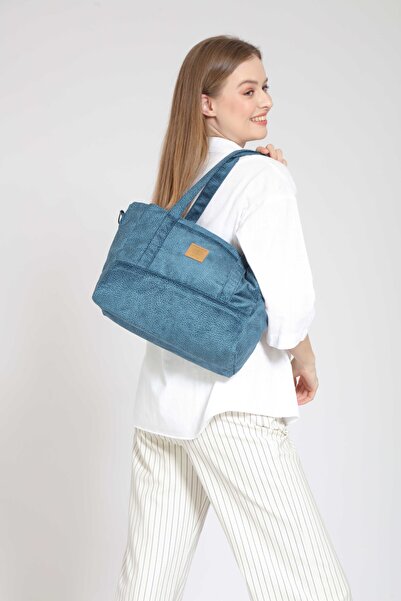 Street Bag Етнічна богемська сумка пастельно-блакитного кольору через плече - Жіноча