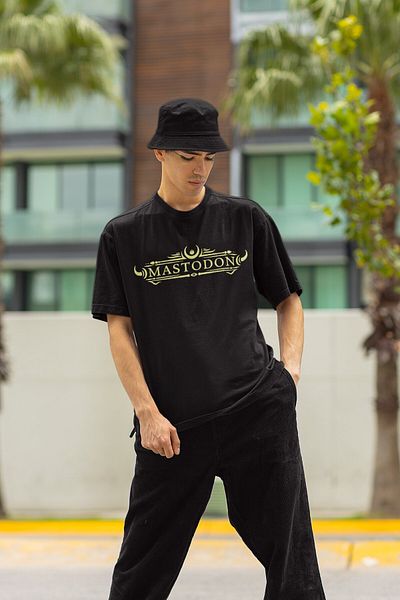 Fuddy Moda Μπλουζάκι με στάμπα Mastodon Back, Unisex T-shirt με θέμα Rock Metal