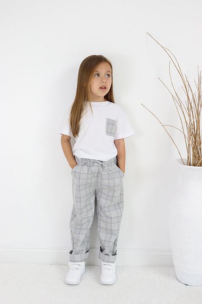 MiaBaby Plaid Pattern Suit Set