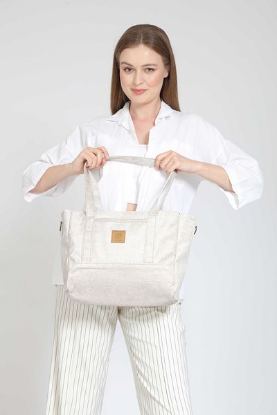 Street Bag Geantă de umăr albă în stil etnic boem - Utilizare zilnică