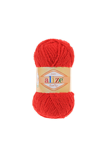Alize Alize Softy 56 Roșu - 5 Bucăți