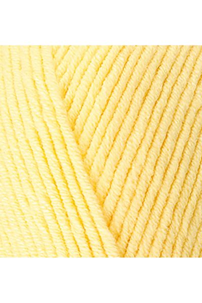 Alize Amigurumi Lanyard - 100g Gold Cotton, 187 Light Yellow Hand Knitted Punch