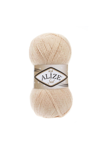 Alize 100 Gr. Șal tricotat manual, cu sclipici, 67 fire