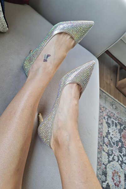 Topukla Footwear 036 0450 TASLI Topukla Kadın Taşlı Stiletto Abiye Ayakkabı