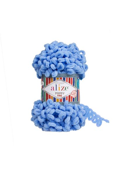 Alize 5 bucăți Alize Puffy Fine 112 Blue