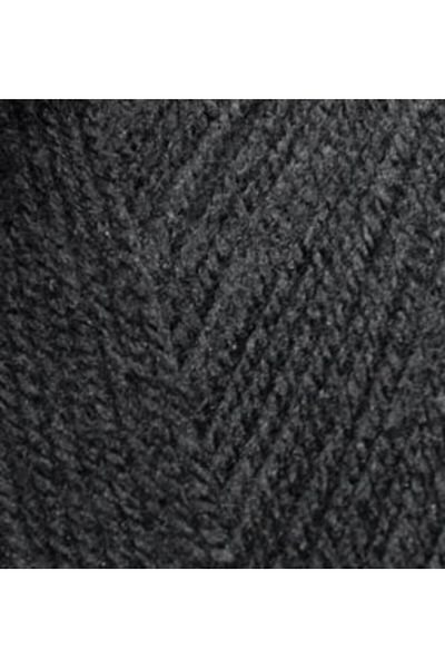 Alize 60s Black Anti-pilling Candy Baby Hand Knitting Thread - 100 Gr.