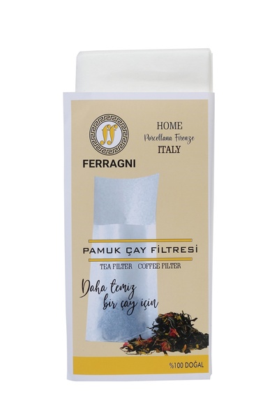 FERRAGNI Porcellana Firenze Çay Demleme Poşeti (Çay Filtresi) 2XL JUMBO BOY Tek Paket (100 Adet)