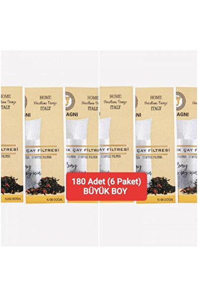 FERRAGNI Porcellana Firenze Çay Ve Kahve Filtresi 6 Paket (180 ADET) Büyük Boy