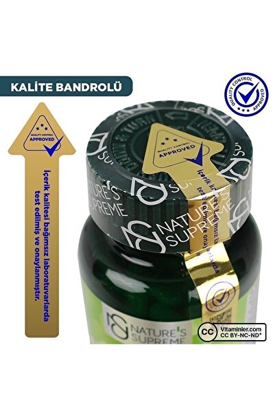 Nature's Supreme Omega 3 1000 Mg 60 Kapsül - Aromasız.