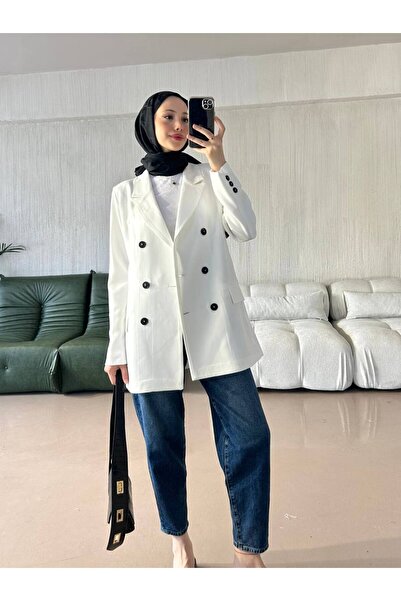 Lady Pixie Γυναικείο μπουφάν με λεπτομέρεια με κουμπιά oversized