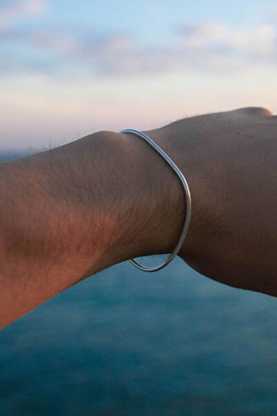 Bluem سوار رجالي إيطالي رفيع من الفولاذ المقاوم للتشويه باللون الرمادي - سلسلة رجالية من الفولاذ المقاوم للتشويه مستوردة