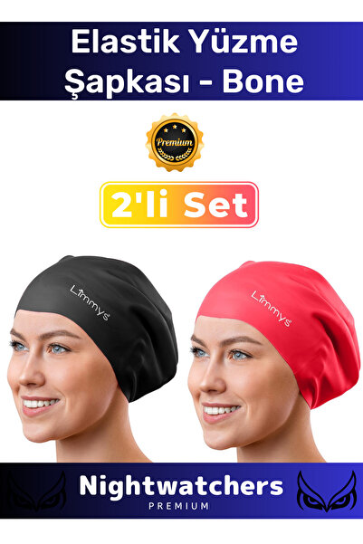 Nightwatchers Deluxe vodootporna, nepropusna, šarena silikonska kapa za pliva...