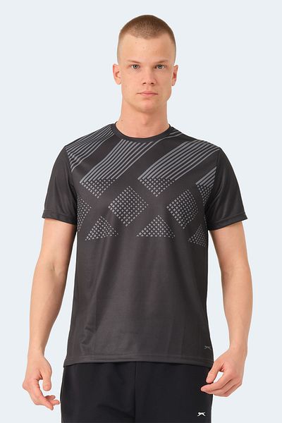 Slazenger Μαύρο ΚΟΚΚΙΝΟ ανδρικό μπλουζάκι