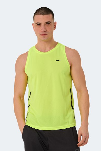 Slazenger Men's Neon Yellow Tank Top - RAIS