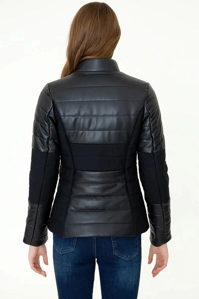 U.S. Polo Assn. US Polo AssnWomen's Navy Blue Leather Coat