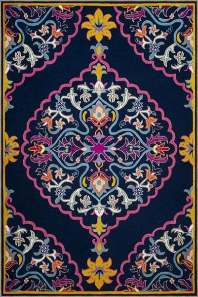 Rugs Modern Halı Многоцветен винтидж декоративен килим с десен от традиционни...
