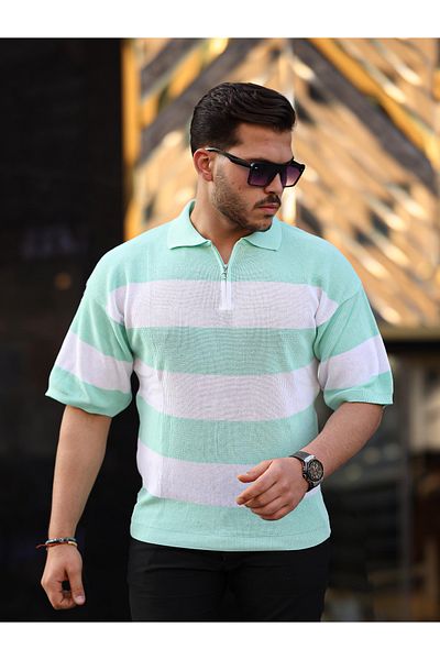 viperkombin Πλεκτό μπλουζάκι Oversize με μισό φερμουάρ