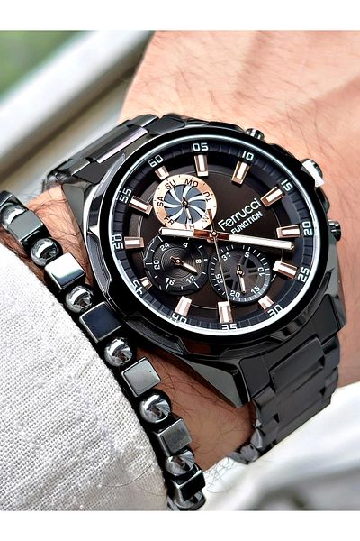 Ferrucci Function Function Men's Wristwatch Bracelet Combination