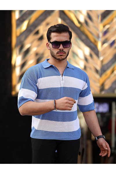 viperkombin Πλεκτό μπλουζάκι Oversize με μισό φερμουάρ