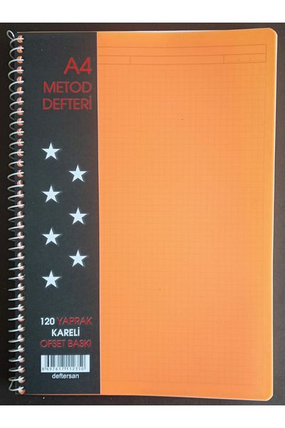 DEFTERSAN A4 120 Sheets Checkered Plastic Pp Cover