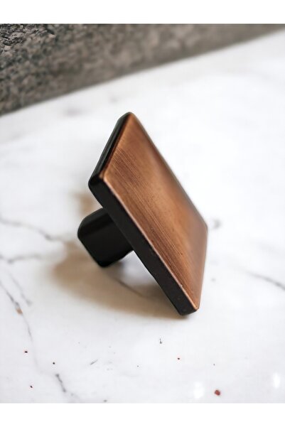 Dizaynhouse Kare Model Dolap ve Çekmece Kulpu Eskitme, Siyah, Bakır ve Gold Mutfak Dolabı Kulpu