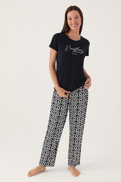 Pierre Cardin Set de pijamale pentru femei cu mâneci scurte de sezon nou