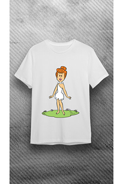 VİZYON İKRA تي شيرت Flintstone للأم والابنة - عبارة عن مجموعة منتجات فردية (أ...