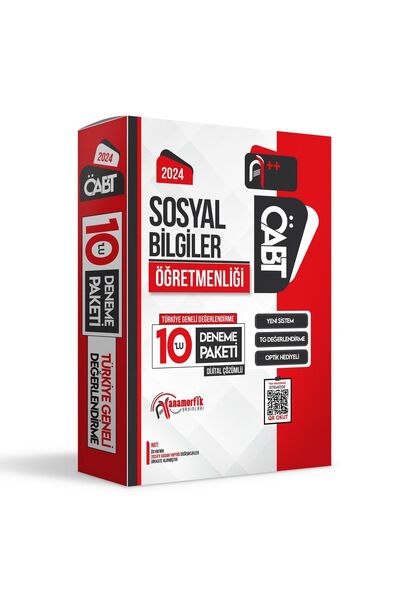 Anamorfik Yayınları 2024 Öabt Sosyal Bilgiler Öğretmenliği 10lu Dijital Çözüm...