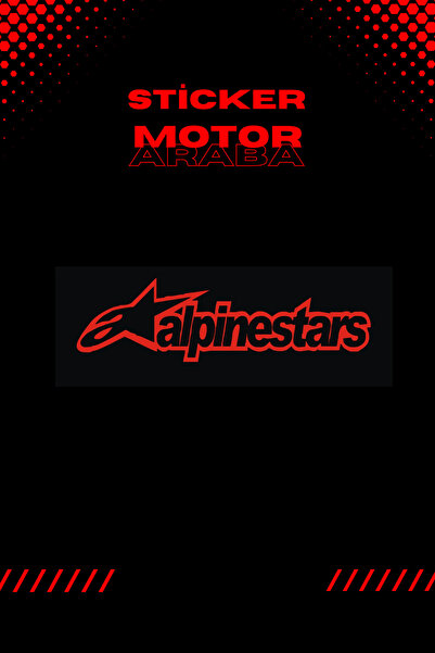 Banxtre Decorative Red Alpinestars Sticker Sticker for Motor-Car-Helmet 14CMx...