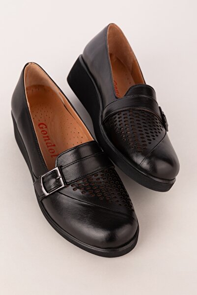 Gondol Анатомічна підошва з натуральної шкіри Зручні туфлі Mlk.5471