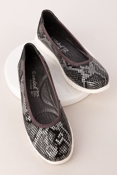 Gondol Women's Genuine Leather Very Light Comfortable Daily Ballet Flats ell.6311