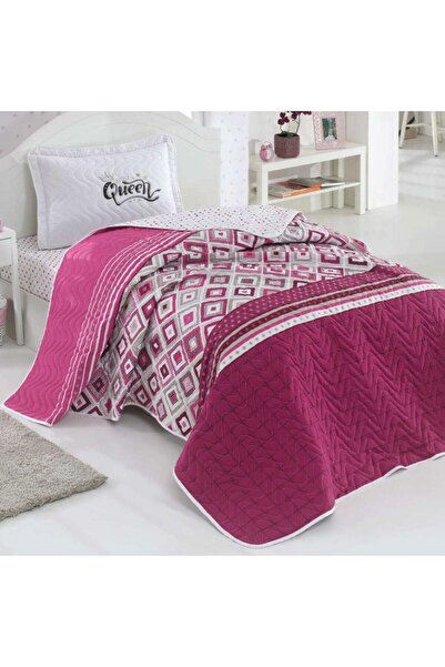 Clasy Ranforce 100% Cotton Quilted Single Bedspread Set Little Queen