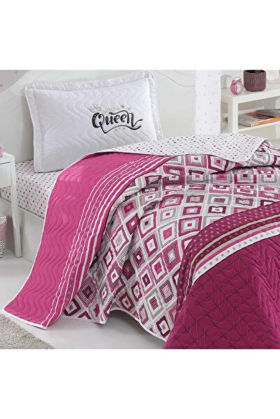 Clasy Ranforce 100% Cotton Quilted Single Bedspread Set Little Queen