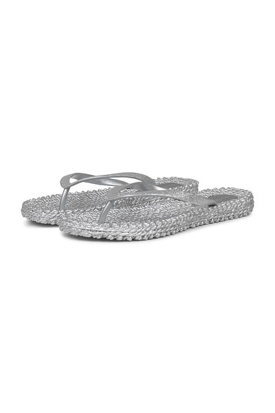 Ilse Jacobsen Silver Cheerful01 - Silver Silvery Flip Flops