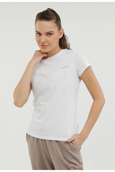 lumberjack C neck 11ct122 4fx White Crew Neck T-Shirt