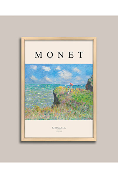 Vetro Design Pictură înrămată de Monet - Drumeții în stâncă peisajă înălțată ...