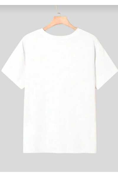 Elvino Tricou unisex cu imprimeu supradimensionat